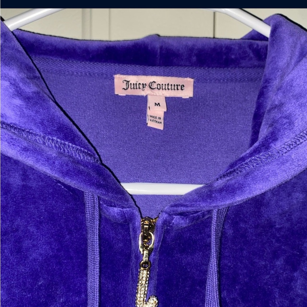 Juicy Couture Rich Purple Velour Jacket
